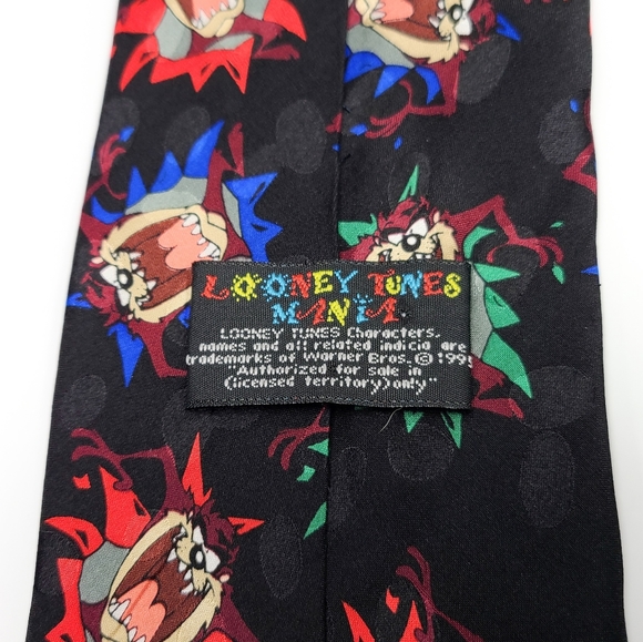 Vintage 1995 Taz Tasmanian Devil Looney Tunes Tie - Picture 4 of 6